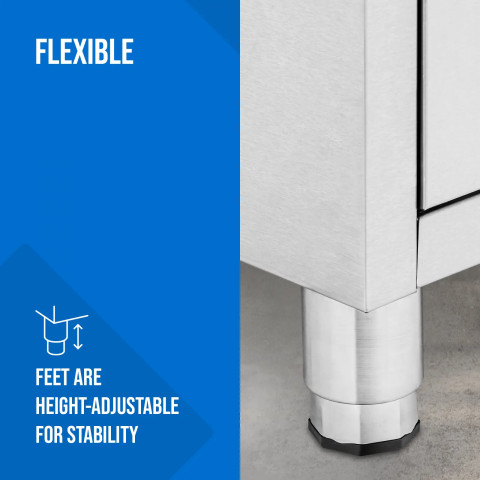 
Gastronominė spintelė picos tešlai su krašteliu, 7 stalčiai, 50 x 70 cm
