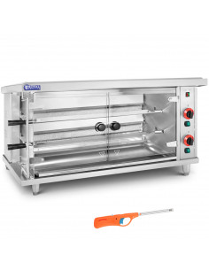 
Dujinė kepsninė 10 vištų, 2 iešmeliai, propanas-butanas, 10 kW
