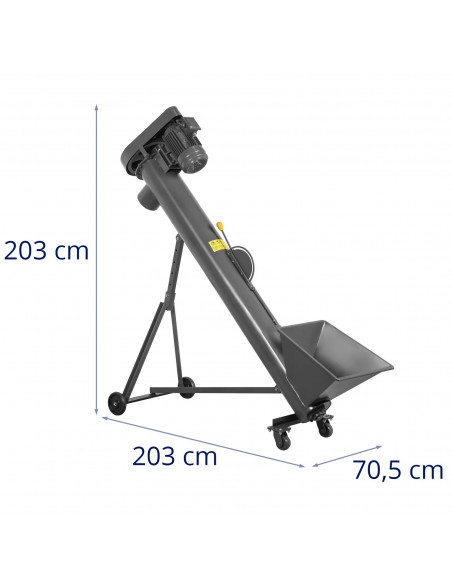 
Sraigtinis tiektuvas birių medžiagų granulėms 1,4 m 1000 kg/ val.
