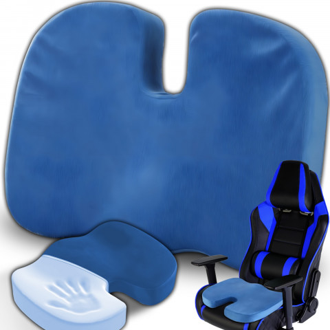 
Ortopedinė sėdynės pagalvėlė kėdei arba automobilio kėdutei XL - mėlyna
