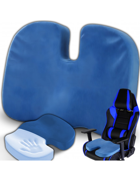 
Ortopedinė sėdynės pagalvėlė kėdei arba automobilio kėdutei XL - mėlyna

