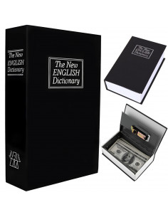 
Seifas, metalinė dėžutė vertybėms, pinigams knygos pavidalu XL dydžio
