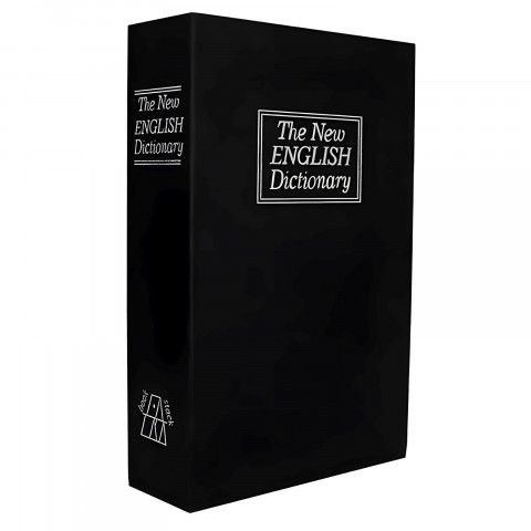 
Seifas, metalinė dėžutė vertybėms, pinigams knygos pavidalu XL dydžio
