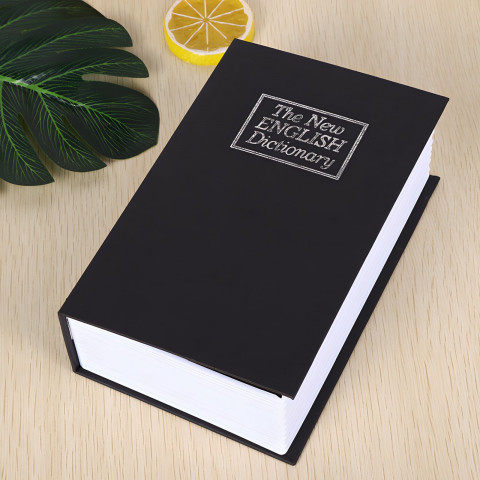 
Seifas, metalinė dėžutė vertybėms, pinigams knygos pavidalu XL dydžio
