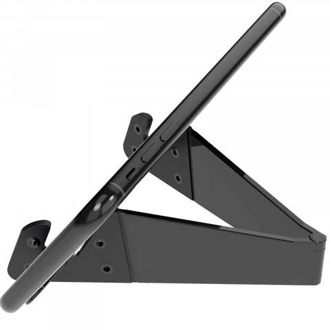 
Stalinis laikiklis telefonui ir planšetiniam kompiuteriui iki 11 colių, reguliuojamas 0–60 laipsnių kampu
