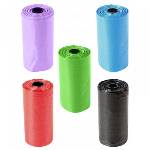 
Organiniai šunų išmatų maišeliai, 10 ritinėlių - spalvų mišinys
