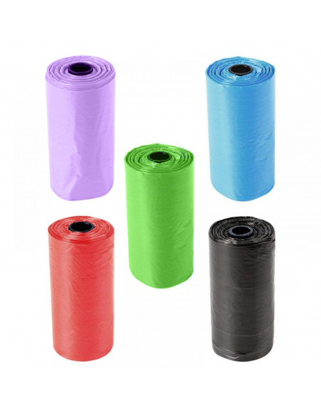 
Organiniai šunų išmatų maišeliai, 10 ritinėlių - spalvų mišinys
