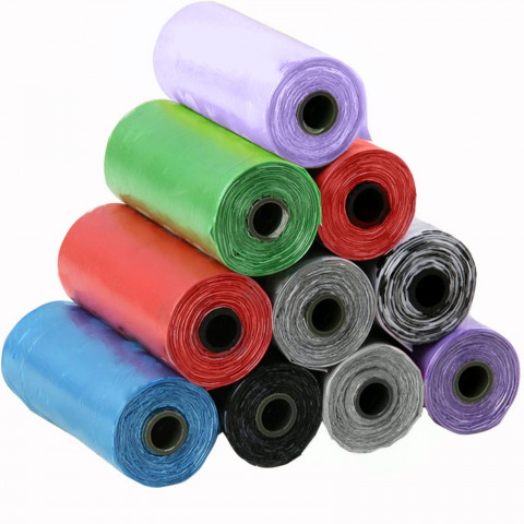 
Organiniai šunų išmatų maišeliai, 10 ritinėlių - spalvų mišinys
