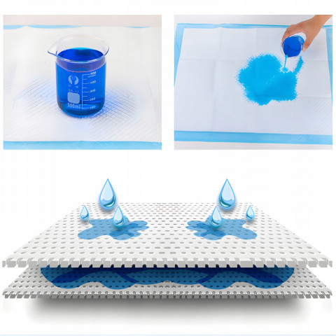 
Higieniniai kilimėliai šunims ir katėms švaros ugdymui 60 x 40 - 50 vnt.
