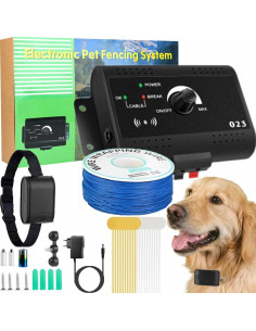 
Elektrinė šunų dresūros tvora su antkakliu, 300 m ilgio - komplektas
