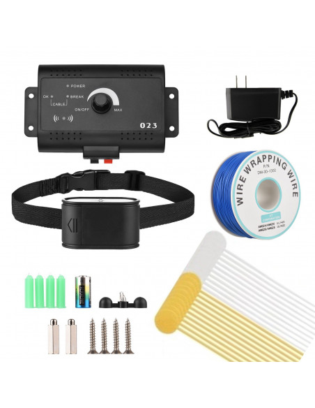 
Elektrinė šunų dresūros tvora su antkakliu, 300 m ilgio - komplektas
