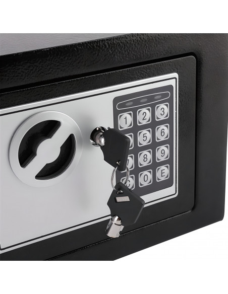 
Elektroninis seifas su rakto kodu namams ar biurui STAL 23 x 17 x 17 cm
