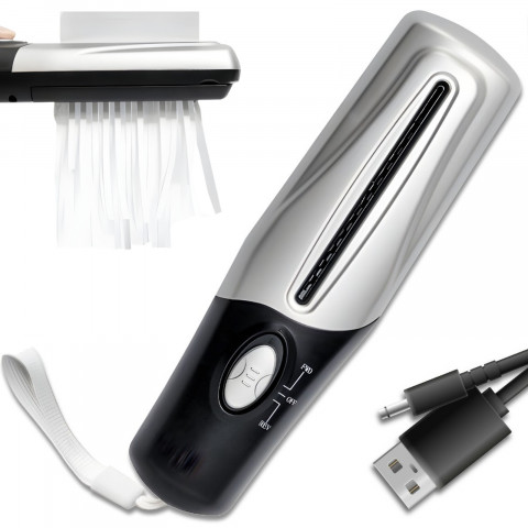 
Nešiojamas rankinis dokumentų smulkintuvas 11 cm
