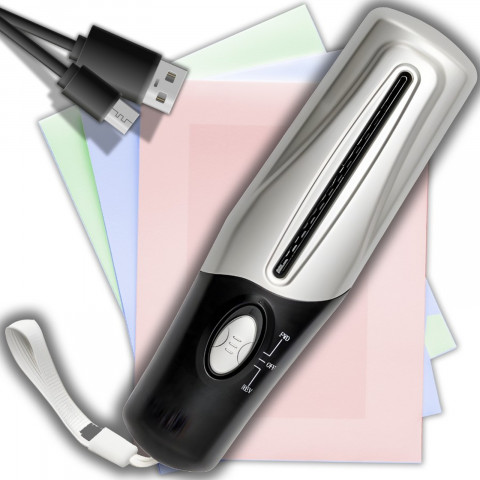 
Nešiojamas rankinis dokumentų smulkintuvas 11 cm
