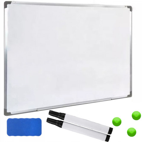 
Magnetinė sausai valoma lenta su priedais, balta, 60 x 45 cm - rinkinys
