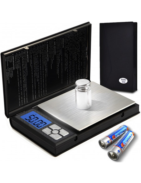 
Precizinės juvelyrinės svarstyklės, maitinamos baterijomis, užrakinamos, 0,01–500 g / 0,01 g
