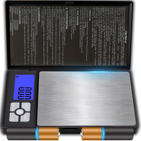 
Precizinės juvelyrinės svarstyklės, maitinamos baterijomis, užrakinamos, 0,01–500 g / 0,01 g
