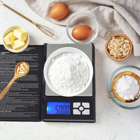 
Precizinės juvelyrinės svarstyklės, maitinamos baterijomis, užrakinamos, 0,01–500 g / 0,01 g
