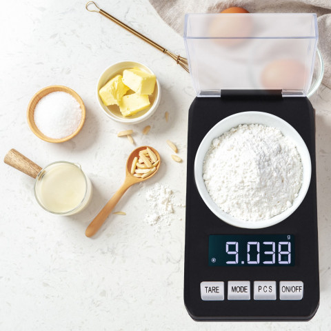 
Nešiojamos elektroninės papuošalų svarstyklės, maitinamos baterijomis, 0,001–20 g / 0,001 g
