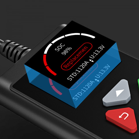 
Automobilio akumuliatoriaus diagnostikos testeris 6/ 12 V 2-220 Ah
