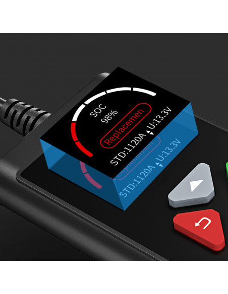 
Automobilio akumuliatoriaus diagnostikos testeris 6/ 12 V 2-220 Ah
