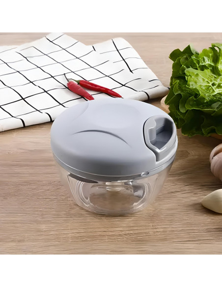 
Daržovių ir svogūnų pjaustyklė, virtuvinis smulkintuvas, 500 ml
