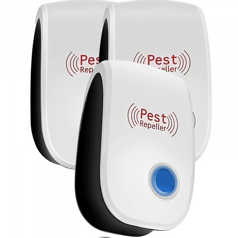 
Ultragarsinis graužikų, pelių ir vabzdžių atbaidiklis - 3 vnt.
