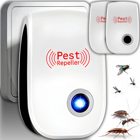 
Ultragarsinis graužikų, pelių ir vabzdžių atbaidiklis - 3 vnt.
