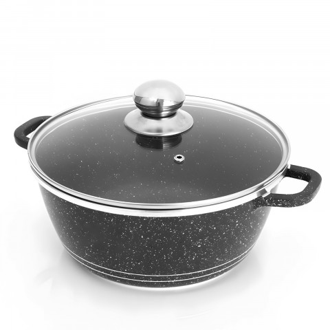 
Puodų, keptuvės su keramine danga ir dangčių rinkinys - 12 vnt.
