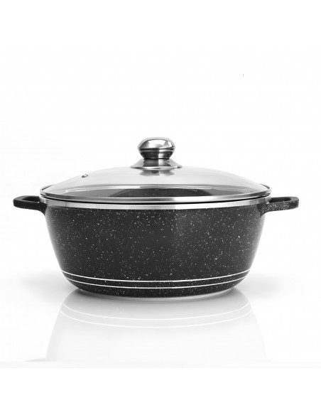 
Puodų, keptuvės su keramine danga ir dangčių rinkinys - 12 vnt.
