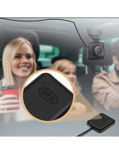 
Automobilinis vaizdo įrašymo įrenginys su GPS moduliu, 2K WiFi, 2 colių TFT LCD
