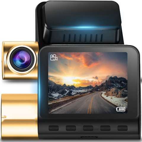 
Automobilinis vaizdo įrašymo įrenginys su GPS, G jutikliu, 2K WiFi, 2 colių LCD
