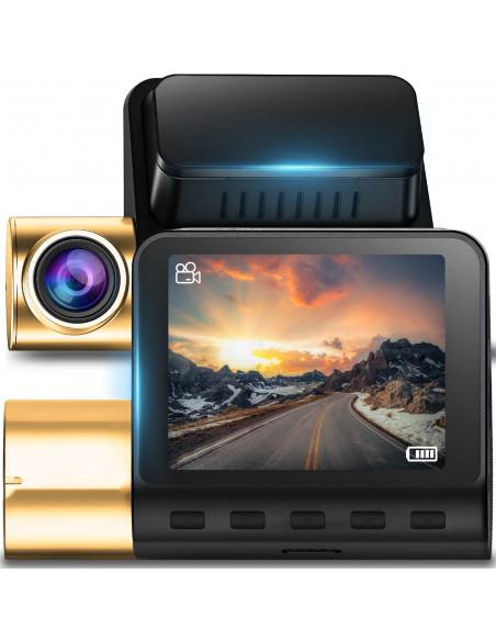 
Automobilinis vaizdo įrašymo įrenginys su GPS, G jutikliu, 2K WiFi, 2 colių LCD
