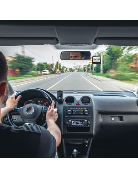 
Automobilinis vaizdo įrašymo įrenginys su GPS, G jutikliu, 2K WiFi, 2 colių LCD
