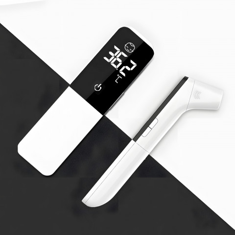 
Bekontaktis infraraudonųjų spindulių ausies kaktos termometras LCD
