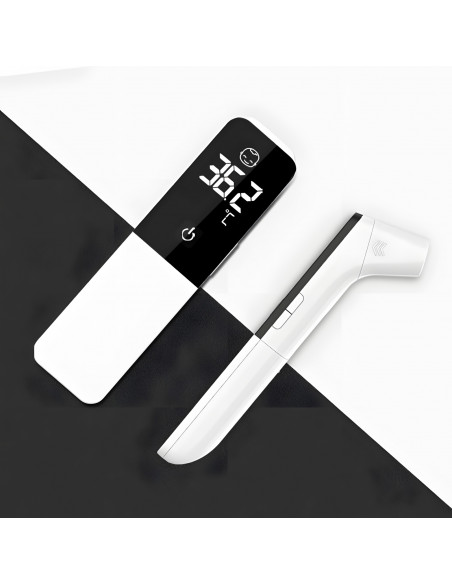 
Bekontaktis infraraudonųjų spindulių ausies kaktos termometras LCD
