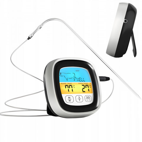 
Virtuvės termometras mėsai orkaitėje, grilyje, rūkykloje su zondu 250 C
