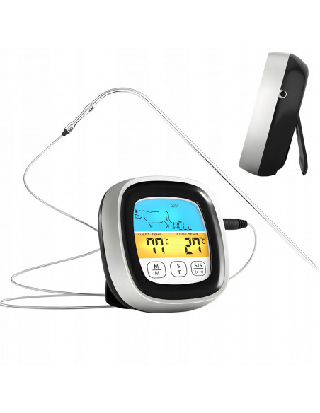 
Virtuvės termometras mėsai orkaitėje, grilyje, rūkykloje su zondu 250 C
