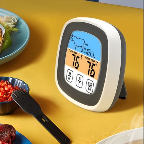 
Virtuvės termometras mėsai orkaitėje, grilyje, rūkykloje su zondu 250 C
