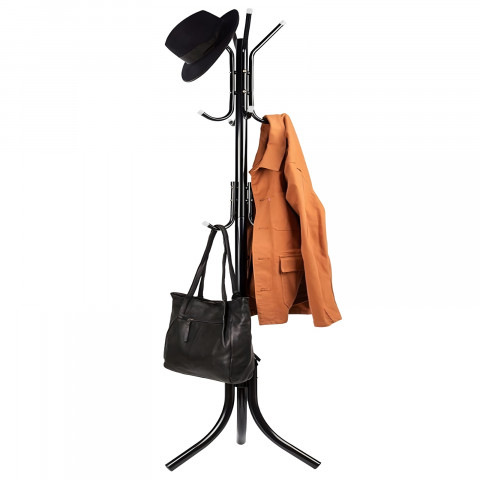 
Palėpės tipo drabužių kabykla, 3 lygiai, 175 cm – juoda
