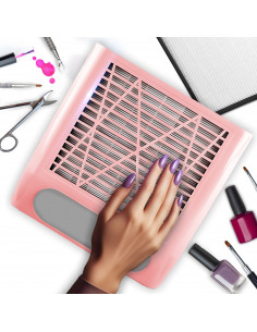 
80 W kasetinis nagų dulkių surinktuvas be maišelio – rožinis
