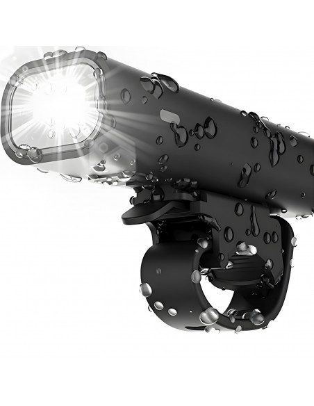 
Įkraunamas dviračio žibintas, priekinis ir galinis, 2000 mAh, iki 400 lm
