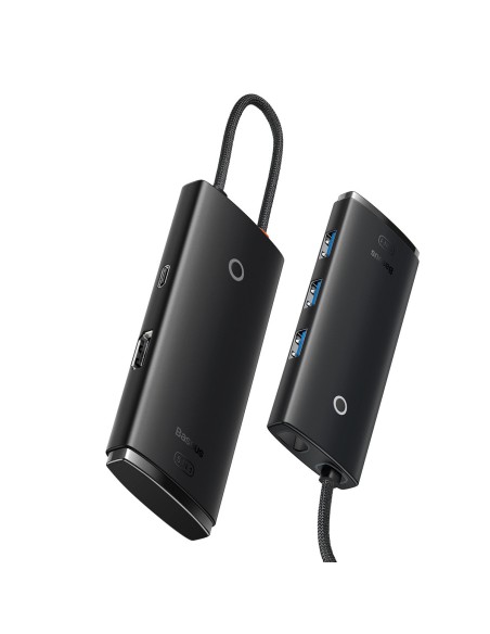 Lite serijos HUB adapteris USB-C HDMI 4x USB 3.0 20cm juodas Lite serijos HUB adapteris USB-C HDMI 4x USB 3.0 20cm juodas