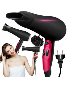 
4 viename plaukų džiovintuvas, šaltas oras, 3 džiovinimo lygiai, 2000 W
