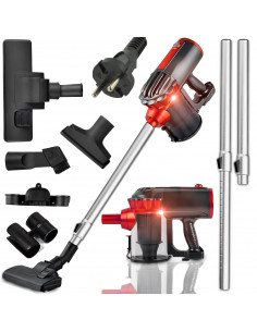 
Vertikalus dulkių siurblys be maišelio su 5 antgaliais, 1,5 l, 650 W
