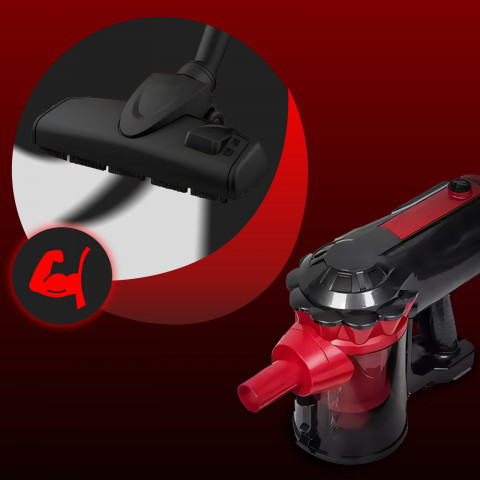 
Vertikalus dulkių siurblys be maišelio su 5 antgaliais, 1,5 l, 650 W
