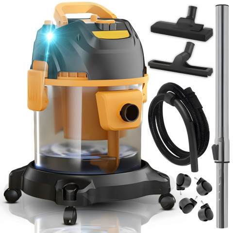 
Sausas ir drėgnas dulkių siurblys be maišelio kilimams ir apmušalams, 20 l, 2000 W
