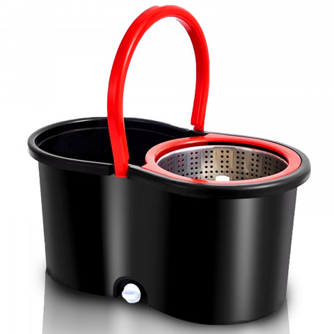 
360° rotacinė šluota su teleskopiniu kibiru ir rankena
