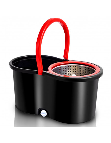 
360° rotacinė šluota su teleskopiniu kibiru ir rankena
