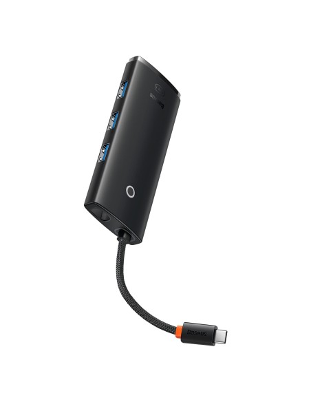 Lite serijos HUB adapteris USB-C HDMI 4x USB 3.0 20cm juodas Lite serijos HUB adapteris USB-C HDMI 4x USB 3.0 20cm juodas